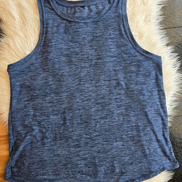 Blue Heathered Tank Top - Picture 1 of 2